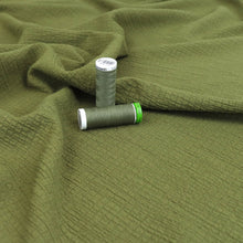 Viscose Blend Seersucker - Green