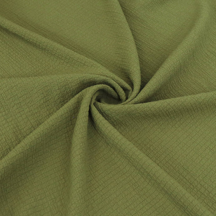 Viscose Blend Seersucker - Green