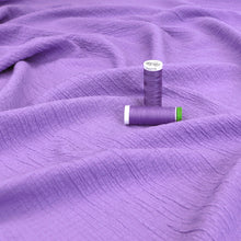 Viscose Blend Seersucker - Lilac - END OF BOLT 190cm