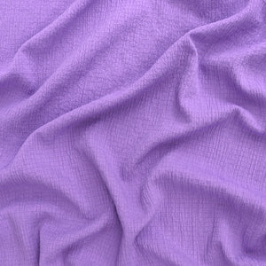 Viscose Blend Seersucker - Lilac - END OF BOLT 190cm