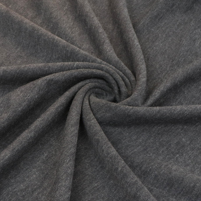 Viscose Blend Soft Knit - Dark Grey