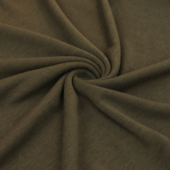 Viscose Blend Soft Knit - Khaki Green