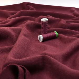 Viscose Blend Soft Knit - Plum Purple - END OF BOLT 145cm