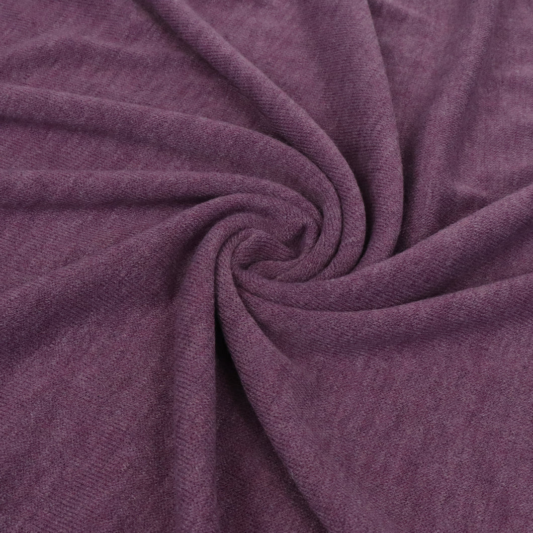Viscose Blend Sweater Knit - Melange Purple