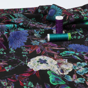 Viscose Crepe with Lenzing™️ EcoVero™️ viscose fibres - Double Floral