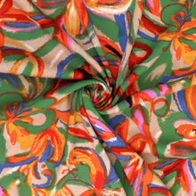 Viscose Lawn - Artistic Lilies