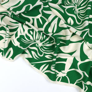 Viscose Lawn - Green Statement Floral