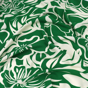 Viscose Lawn - Green Statement Floral