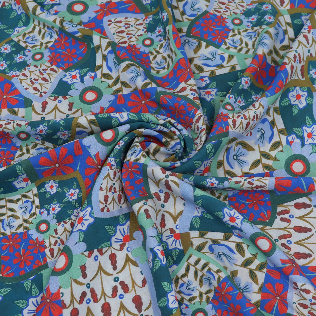 Viscose Lawn - Kaleidoscope Flowers