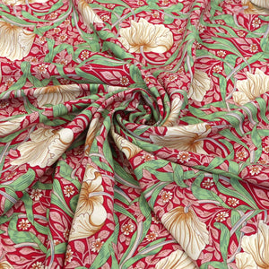 Viscose Lawn - Lily - Red