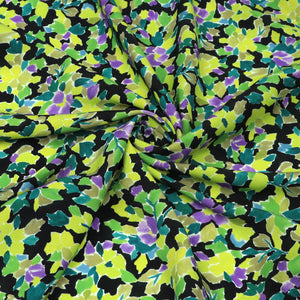 Viscose Lawn - Midnight Violets Floral