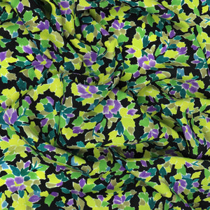 Viscose Lawn - Midnight Violets Floral