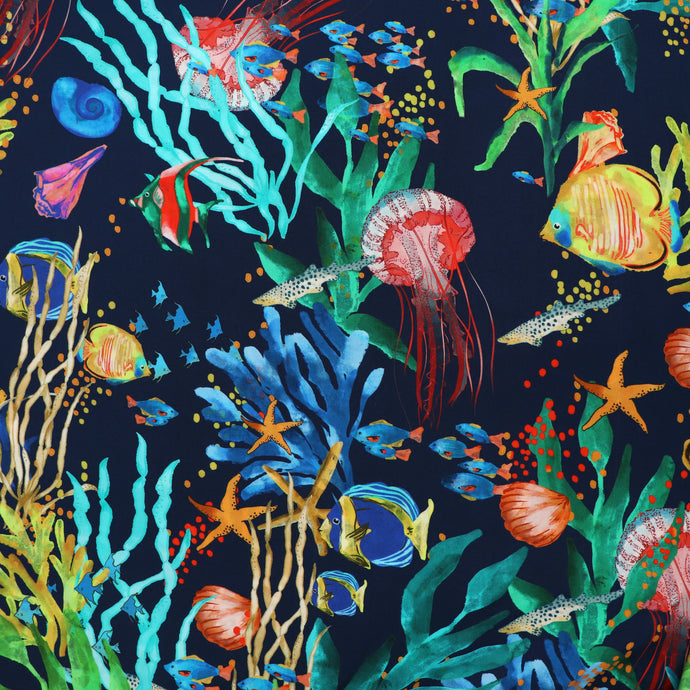 Viscose Lawn - Ocean Life