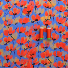 Viscose Lawn - Orange Poppy