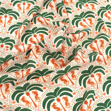 Viscose Lawn - Palm Tree Leopards - END OF BOLT 85cm