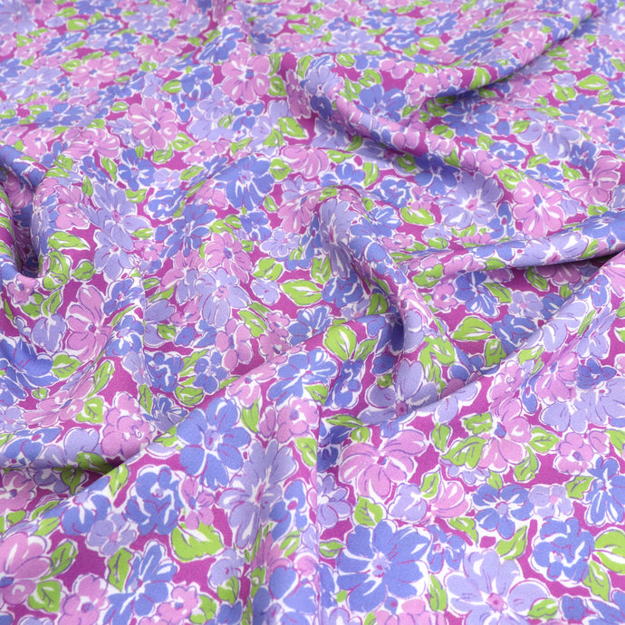 Viscose Lawn - Purple Blooms