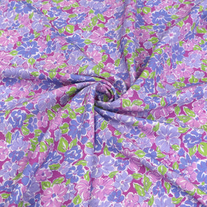 Viscose Lawn - Purple Blooms