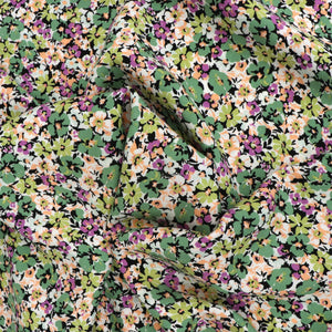 Viscose Lawn - Purple + Green Floral