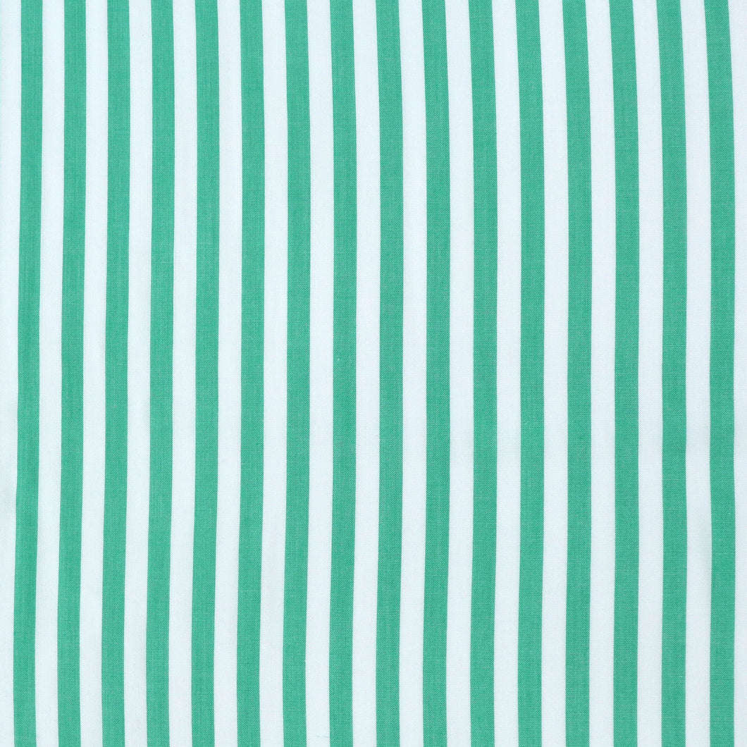 Viscose Lawn - Yarn Dyed Stripe - Apple Green