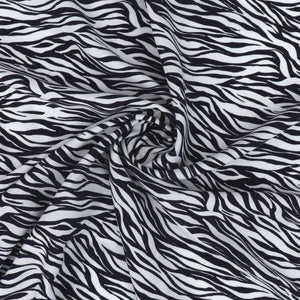 Viscose Lawn - Zebra Stripe