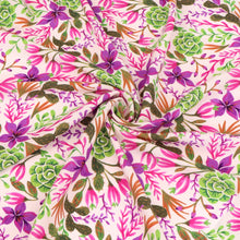 Viscose Lawn with Lenzing™️ EcoVero™️ viscose fibres - Desert Flowers
