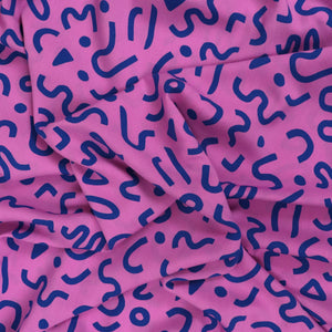 Viscose Lawn with Lenzing™️ EcoVero™️ viscose fibres - Nerida Hansen - Boho Geo Purple