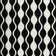 Viscose Lawn with Lenzing™️ EcoVero™️ viscose fibres - Waves - Black + White