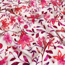 Viscose Linen - Botanical - Pink