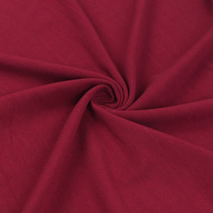Viscose Linen - Burgundy Red