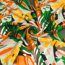 Viscose Linen - Jungle Tropics - Green