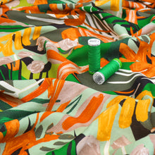 Viscose Linen - Jungle Tropics - Green