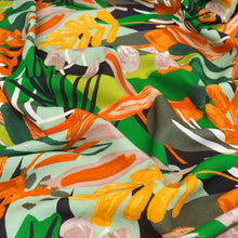 Viscose Linen - Jungle Tropics - Green