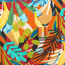 Viscose Linen - Jungle Tropics - Red