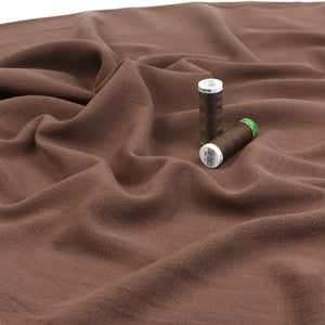 Viscose Linen - Milk Chocolate Brown