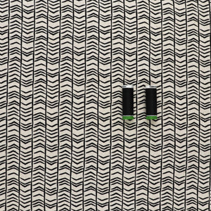 Viscose Linen - Natural Chevron Stripe