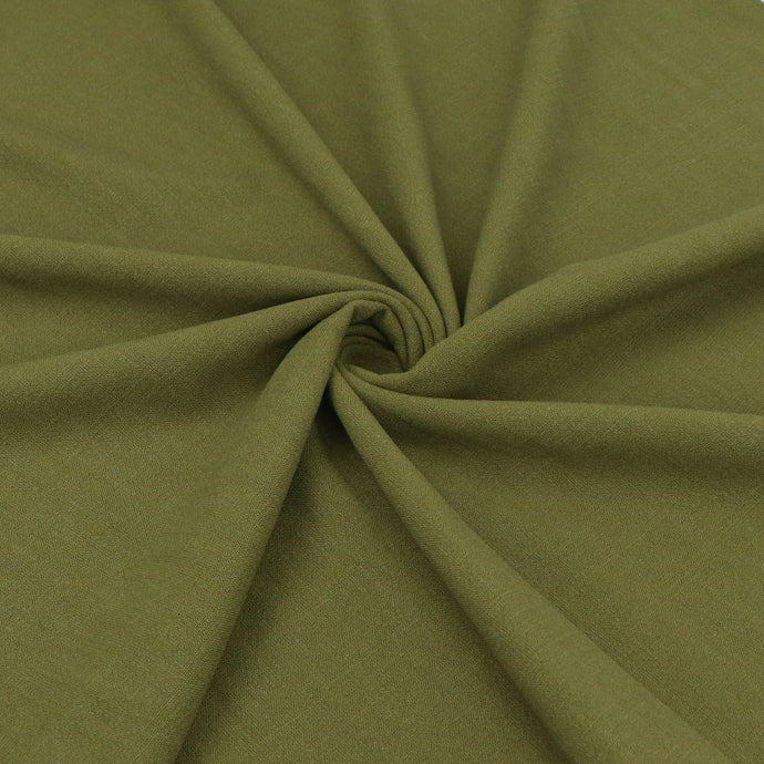 Viscose Linen - Olive Green