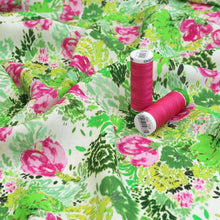 Viscose Linen - Sea Flora - Green