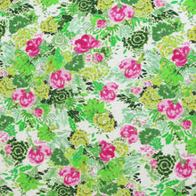 Viscose Linen - Sea Flora - Green