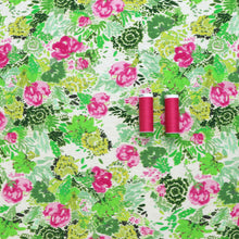 Viscose Linen - Sea Flora - Green