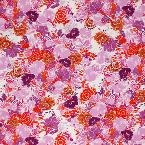 Viscose Linen - Sea Flora - Pink