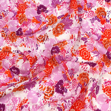 Viscose Linen - Sea Flora - Pink