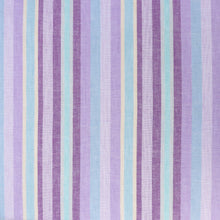 Viscose Linen - Stripe - Lilac & Sky Blue