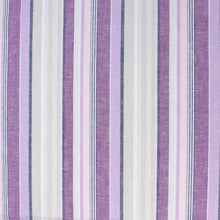 Viscose Linen - Stripe - Purples - END OF BOLT 160cm