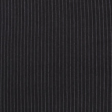 Viscose Linen Blend - Pinstripe - Black