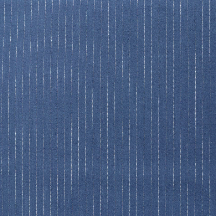 Viscose Linen Blend - Pinstripe - Blue