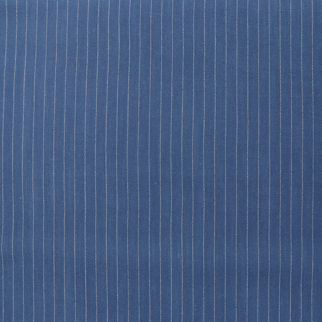 Viscose Linen Blend - Pinstripe - Blue