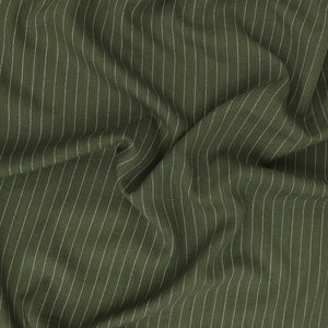 Viscose Linen Blend - Pinstripe - Green