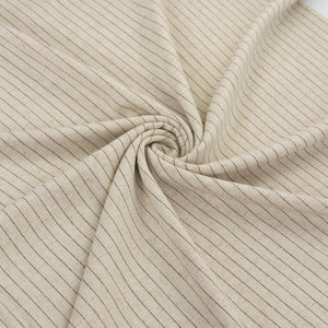 Viscose Linen Blend - Pinstripe - Natural