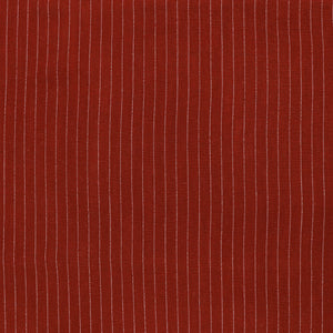 Viscose Linen Blend - Pinstripe - Red - END OF BOLT 62cm