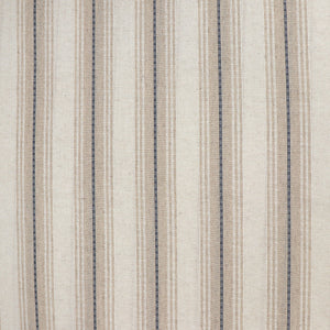 Viscose Linen Blend - Yarn Dyed Blue + White Stripe - SALE